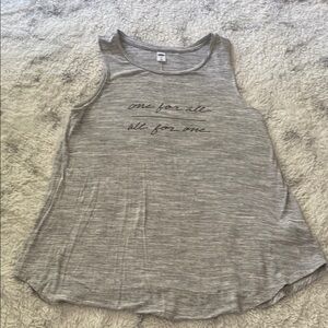 Old Navy Gray Workout Tank Top